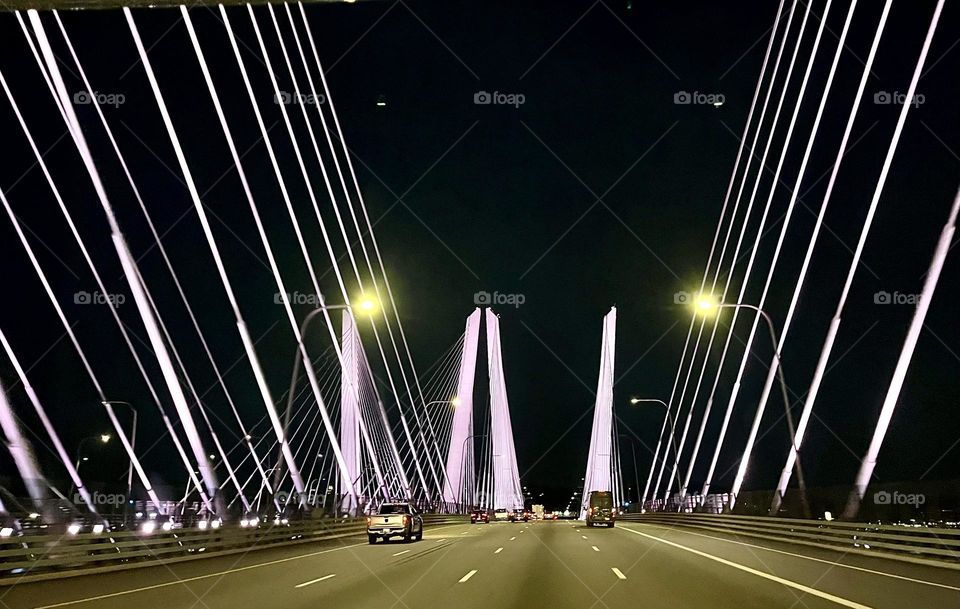 Tappan Zee Bridge at Night