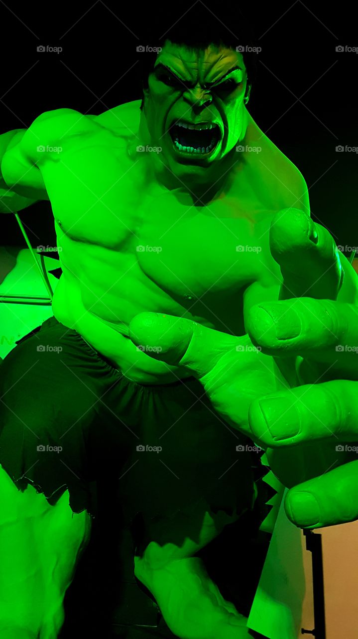 Green Hulk with mad expression