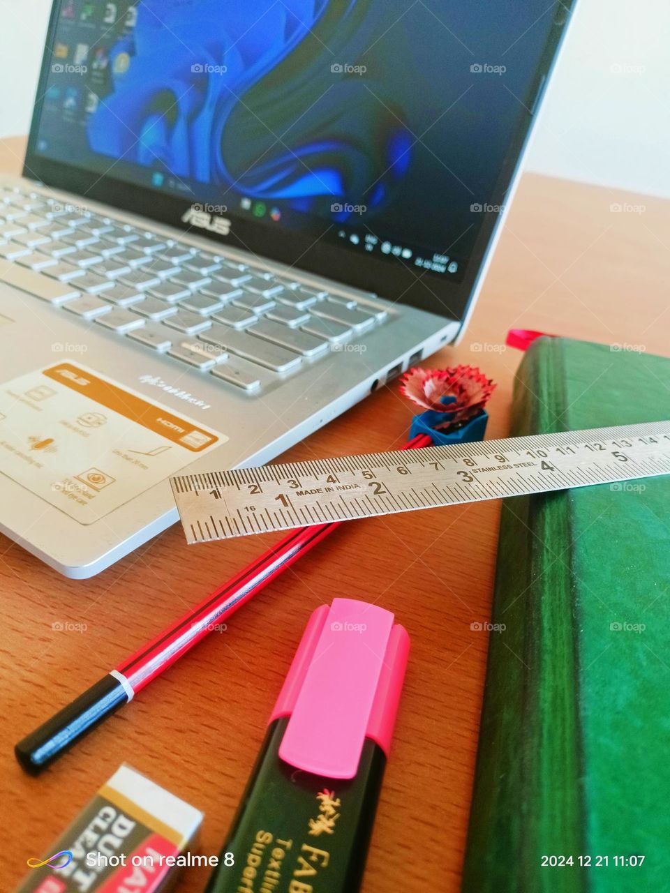 Desktop in working area