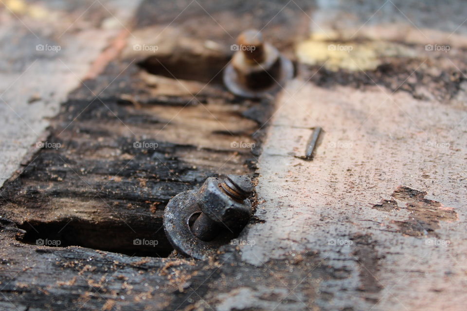 Screws in rotten wood