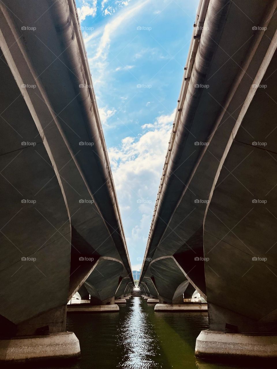 Under the two bridges 