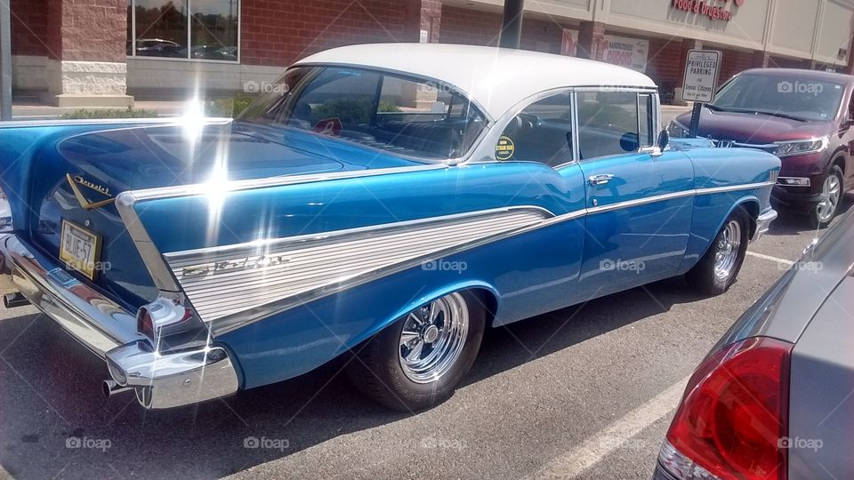 Blue 57 Chevy