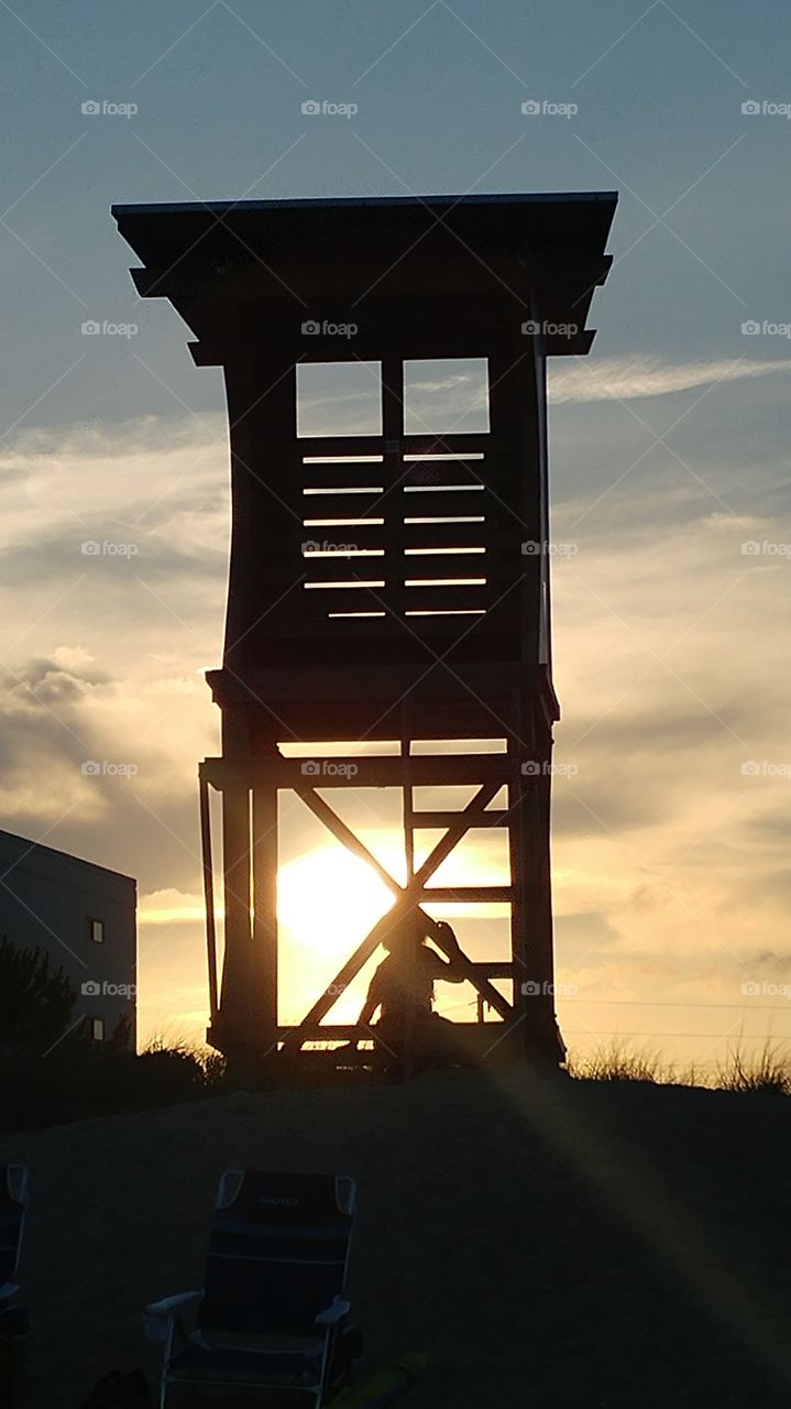 Soaking up the last bit of sun