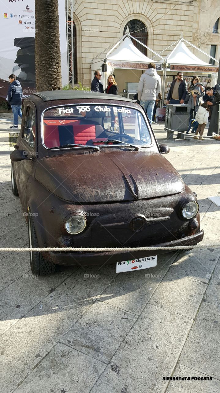 automobile di cioccolata