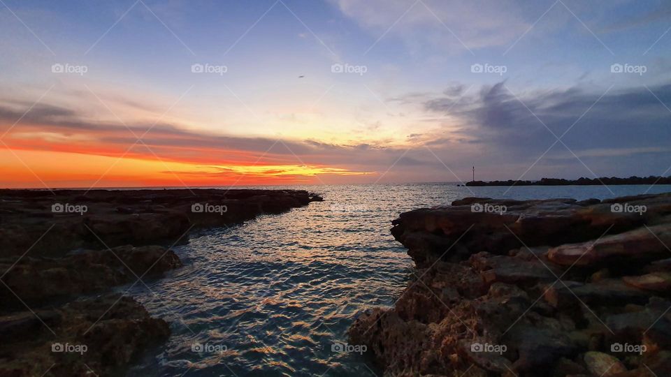 Sunset view at Nightcliff Beach