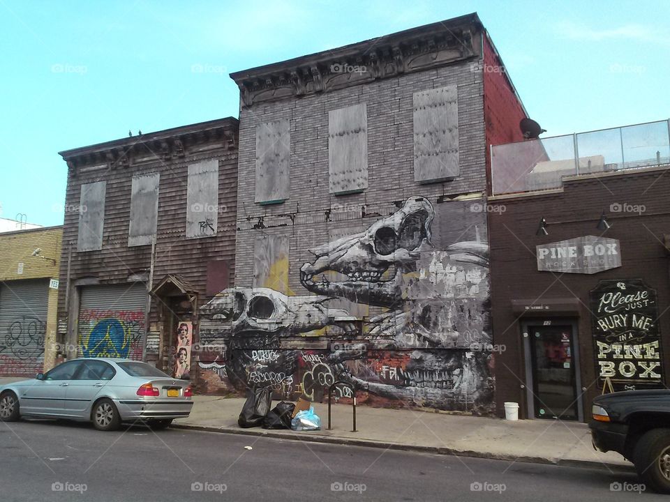Bushwick streetart. Brooklyn's finest urban sprawl