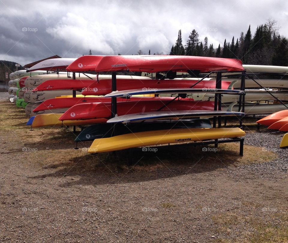 Canoe Storage Rack
