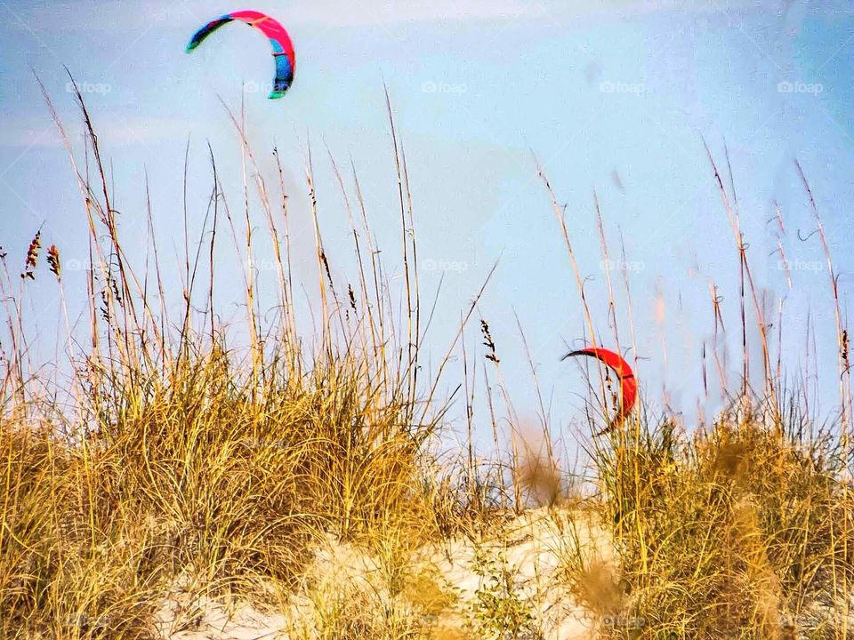 kites over tybee island