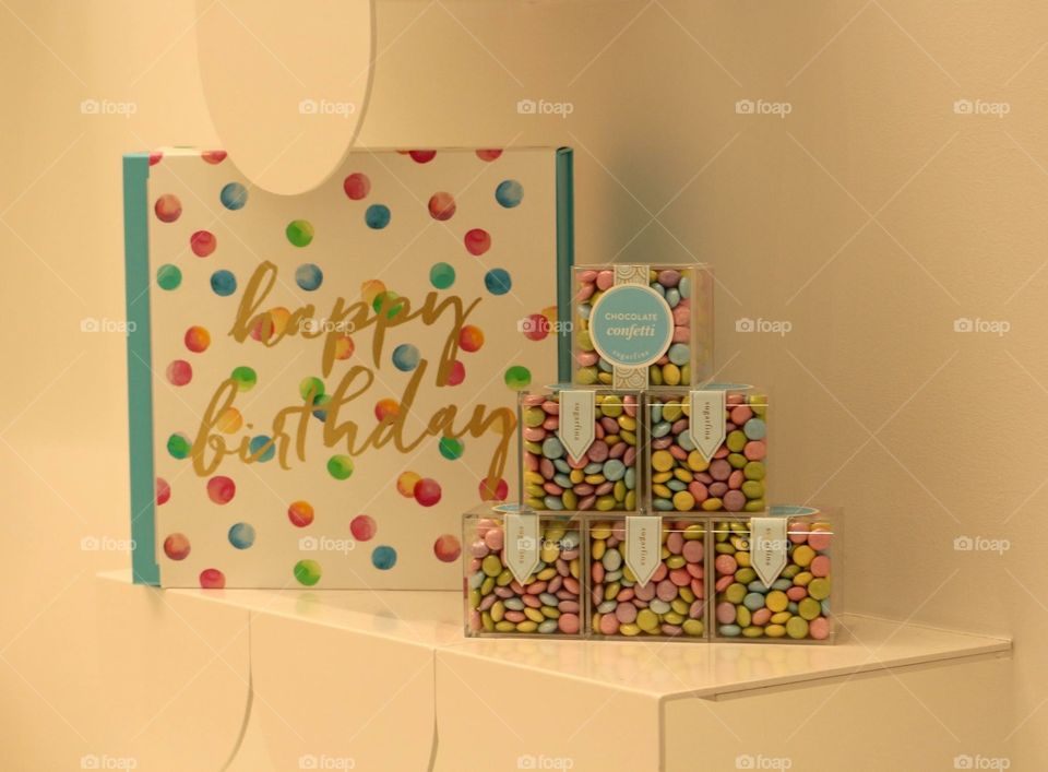 A display at the posh candy shop Sugarfina located in the shopping mall near to the World Trade Center.