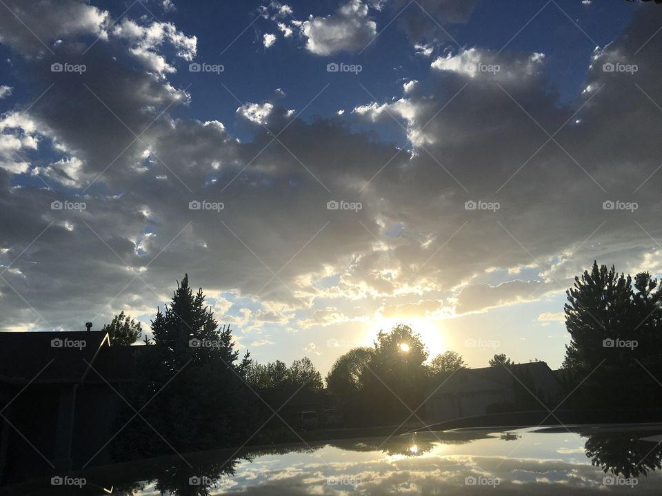 The setting of the Arizona sun