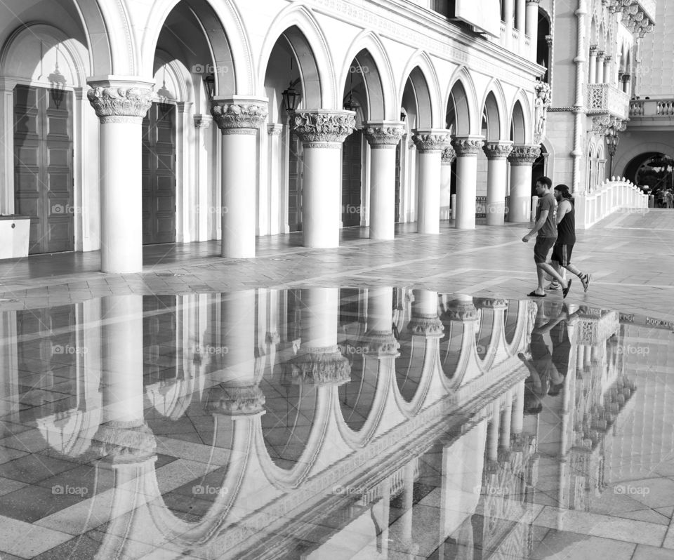 Reflection of Pillars