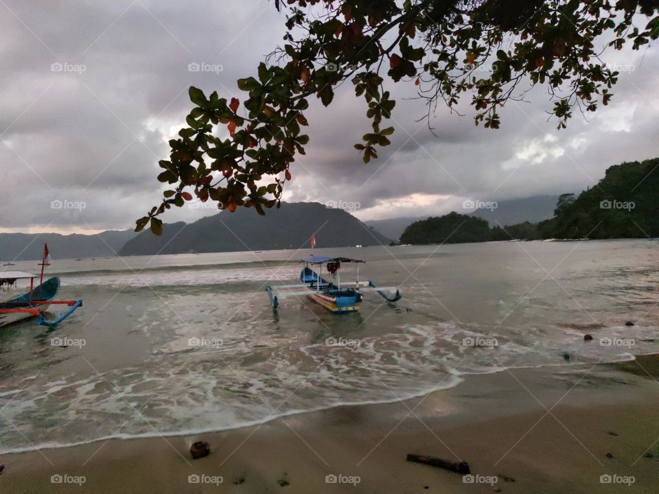 one morning on a beach