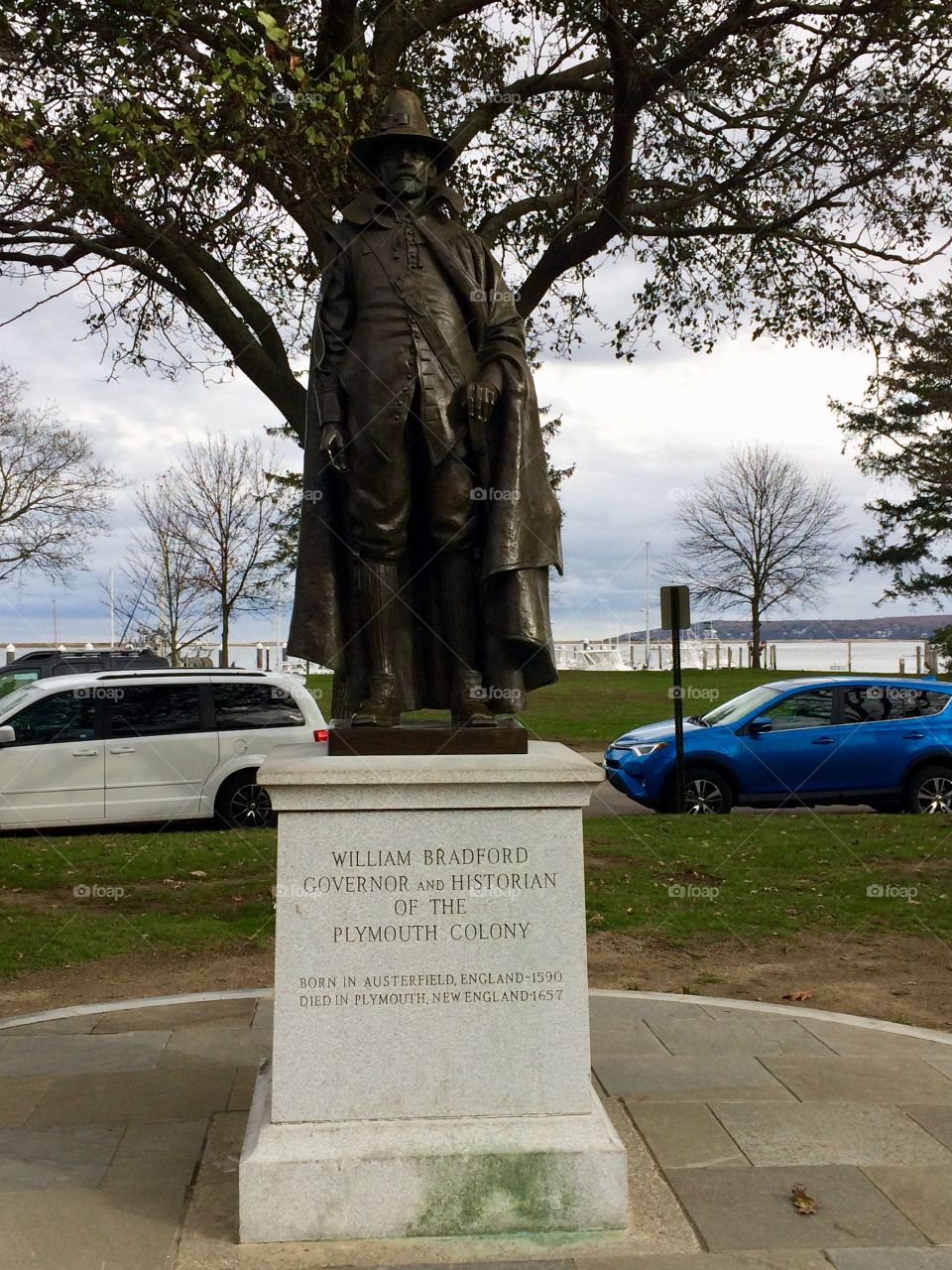 Plymouth Massachusetts William Bradford Statue 