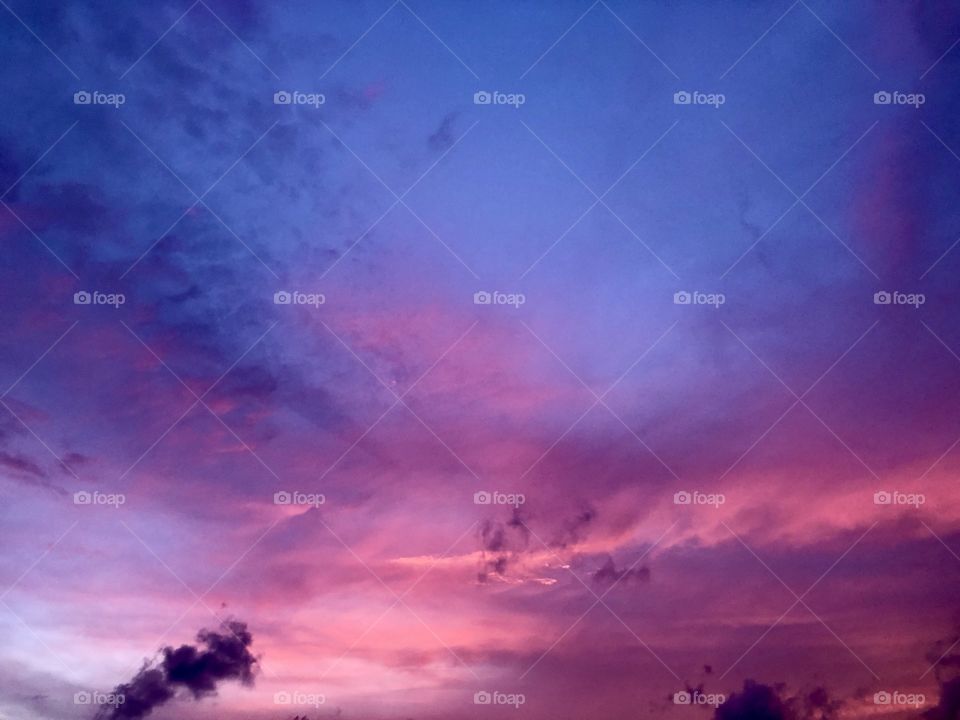 Summer sky over keys