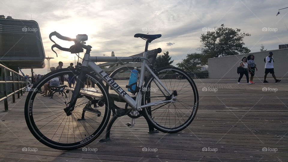 This leader bike of mine at the boardwalk