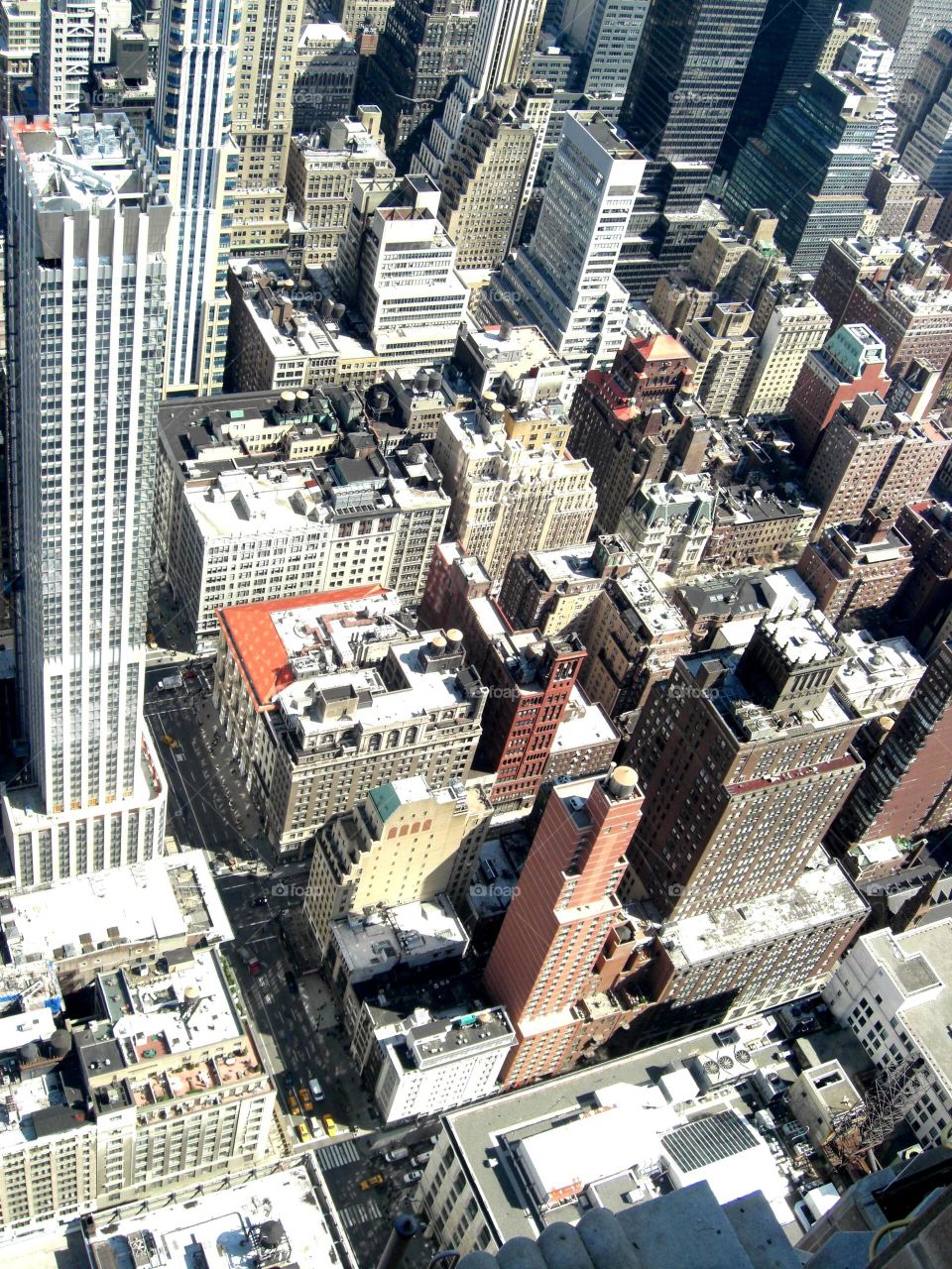 New York City from building top