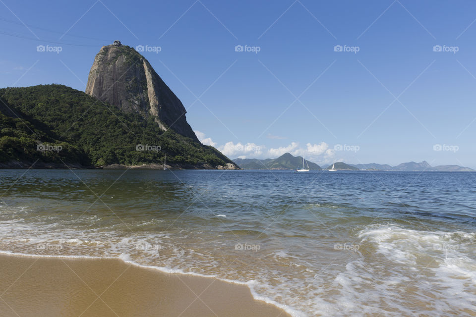 Vermelha beach in Rio de Janeiro Brazil.