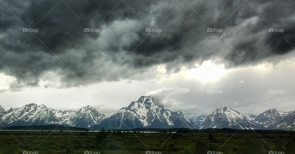 Grand Teton Mountains in Wyoming
