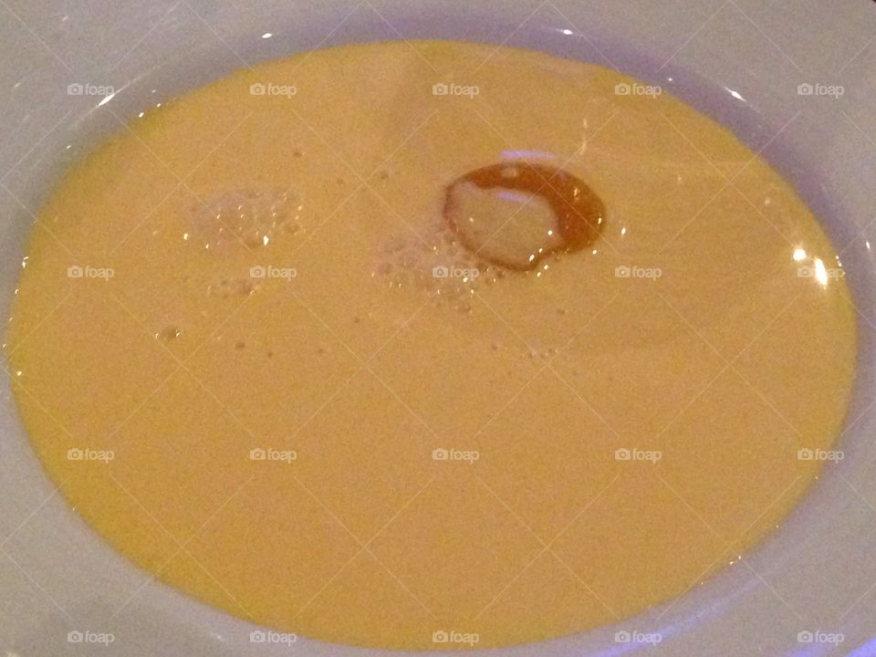 Mango cream soup