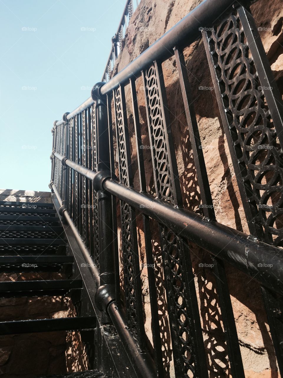 Iron staircase Deadwood South Dakota 
