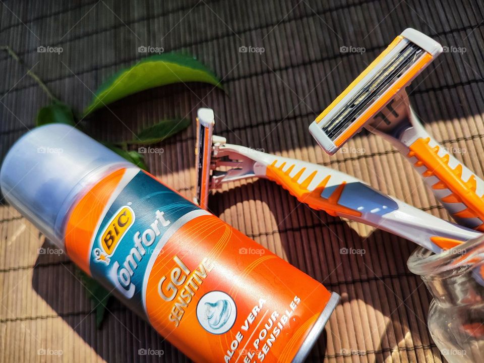 Shaving cream and razors