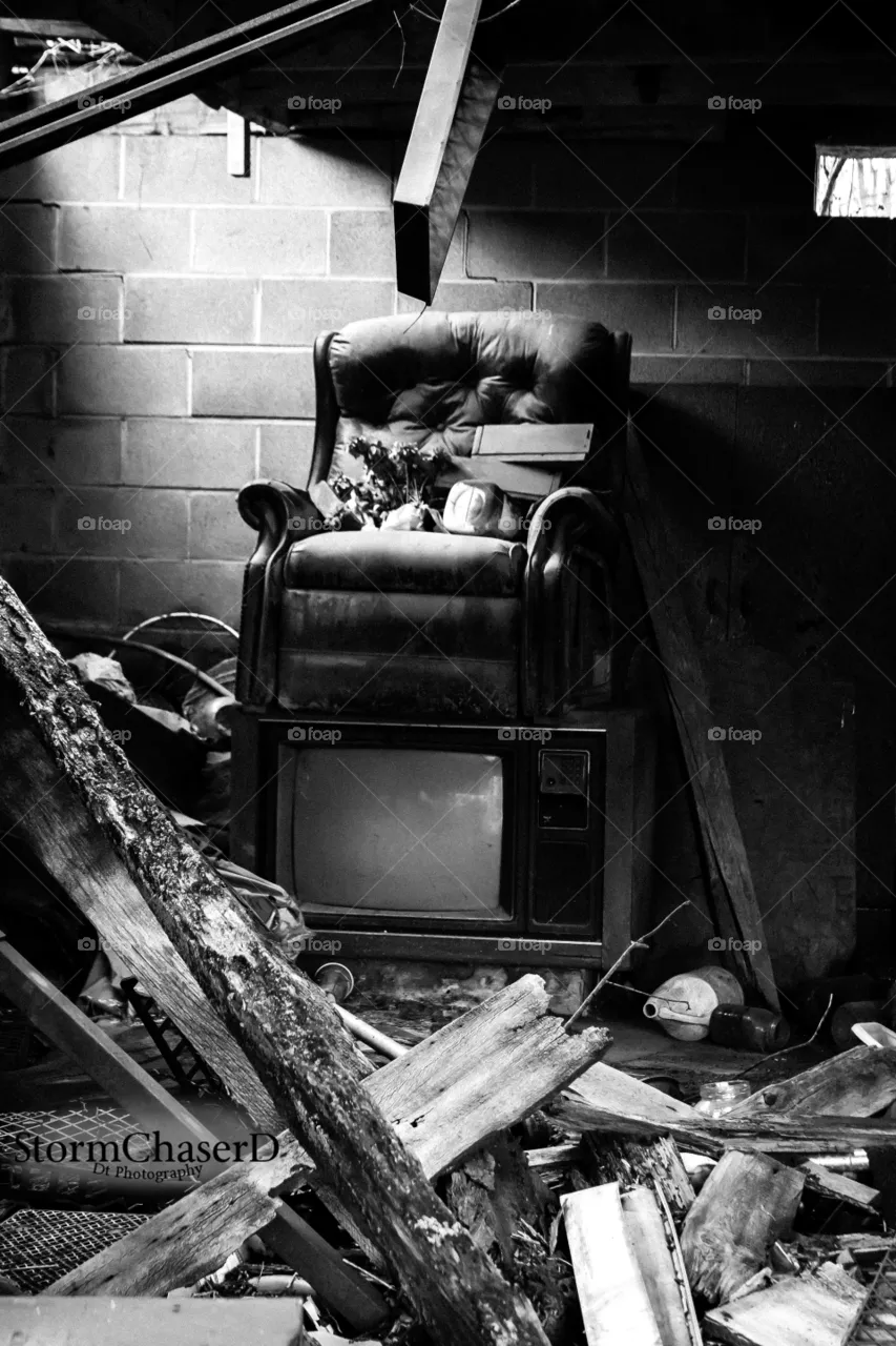 Abandoned, Monochrome, People, No Person, One