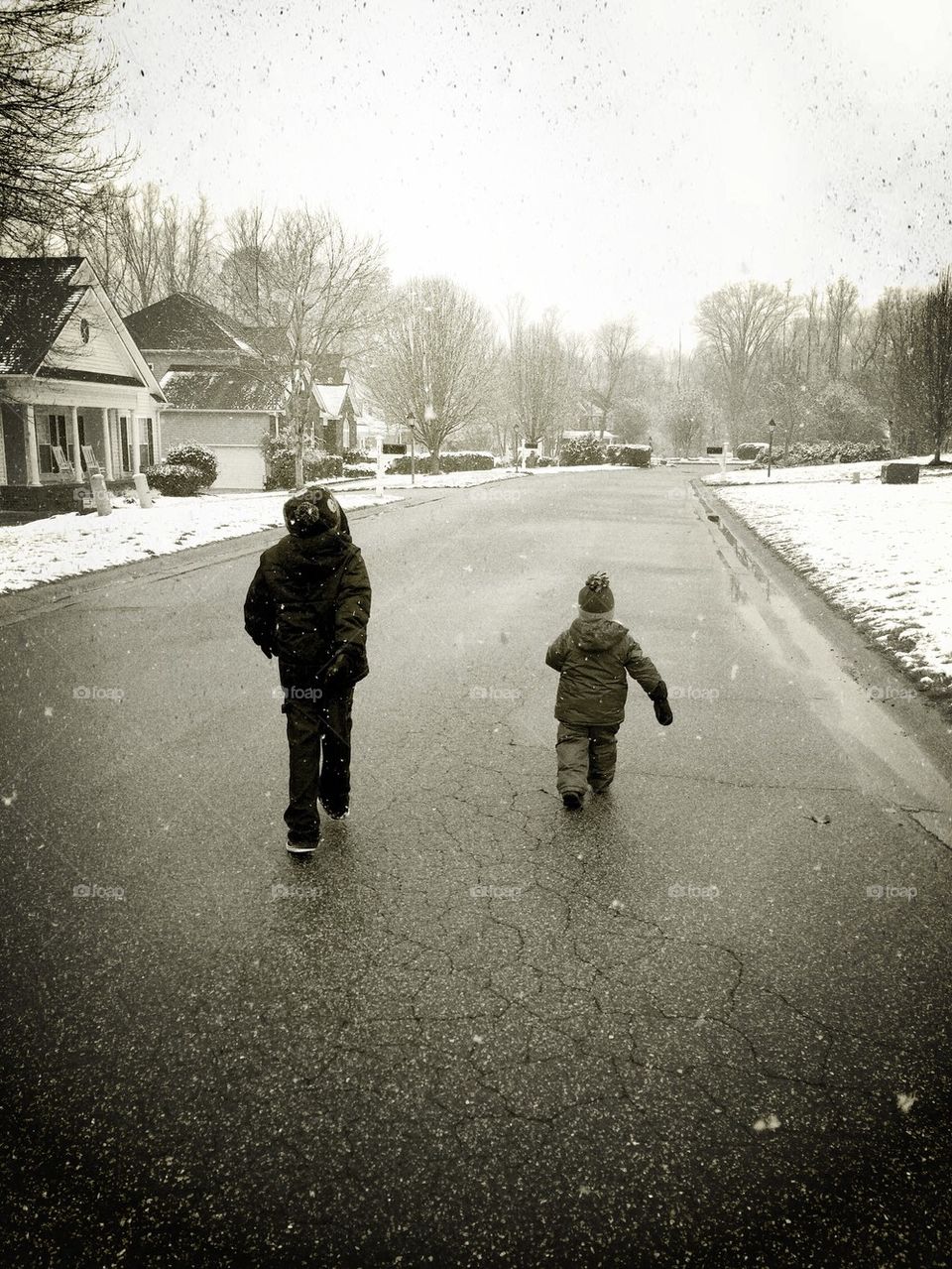 Kids walking