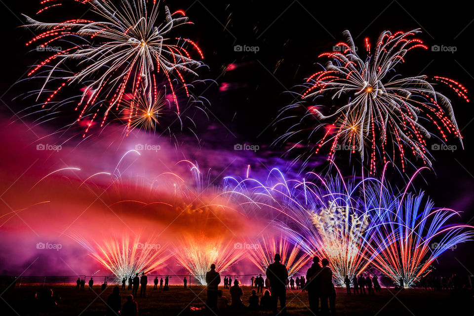 Colorful fireworks