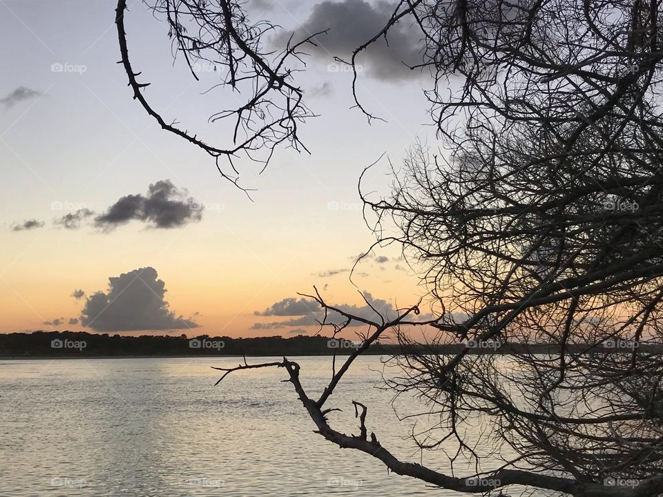 Peaceful spot at Matanzas Inlet