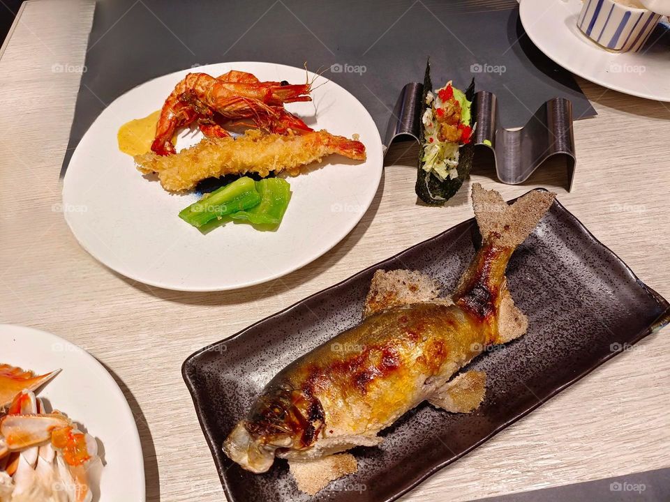 Delicious sea food meals