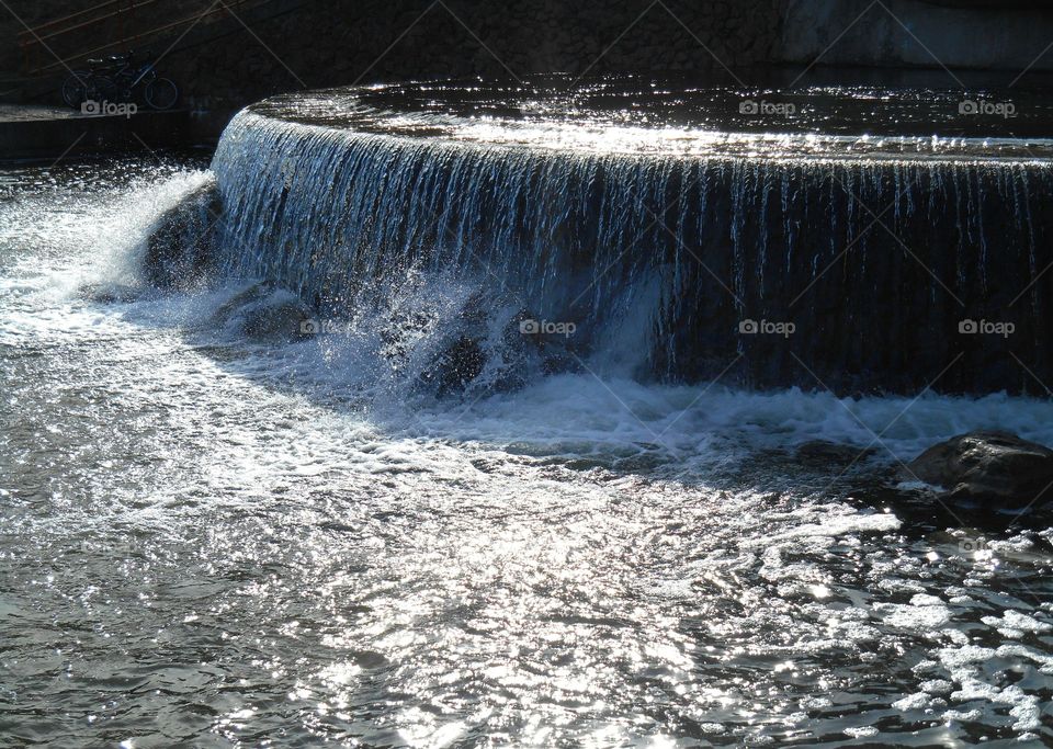 Water, Waterfall, Motion, River, Stream