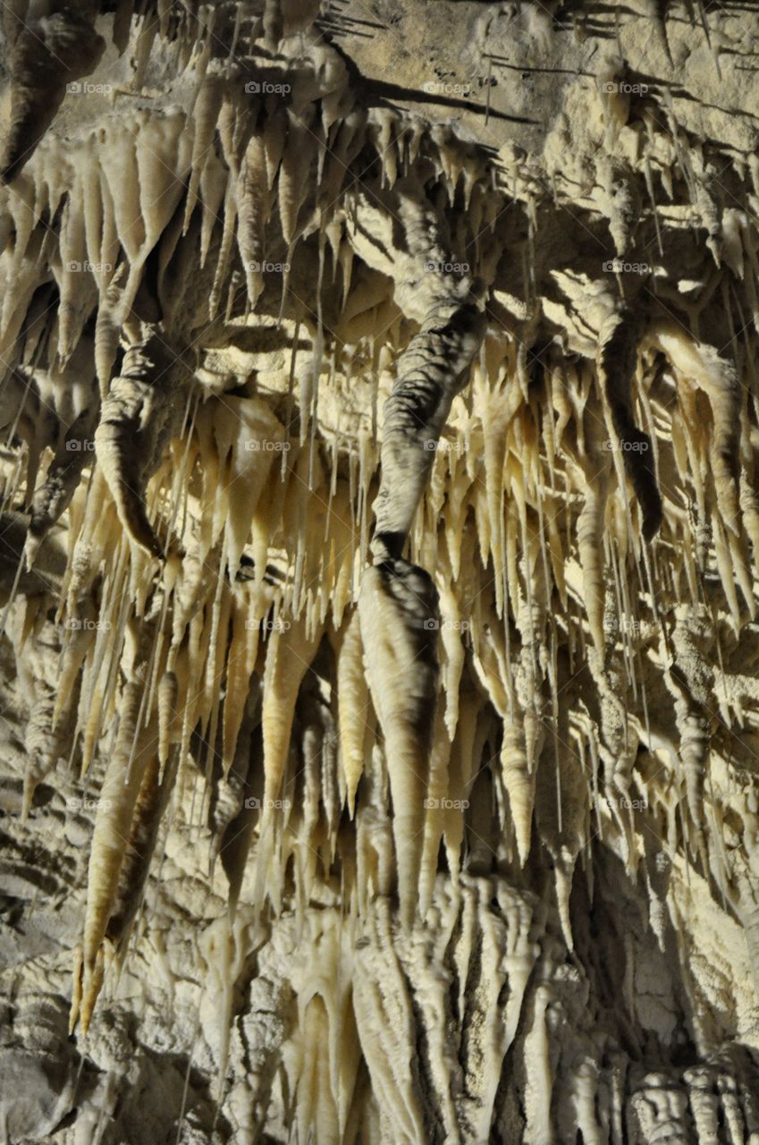 Waitomo cave stalagmites