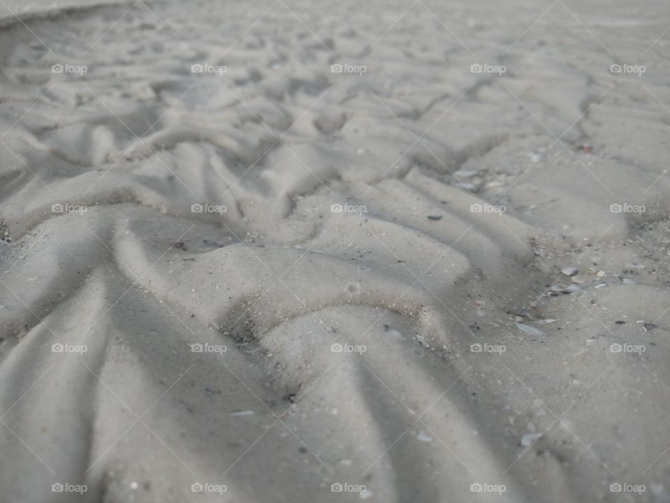 Sand currents.