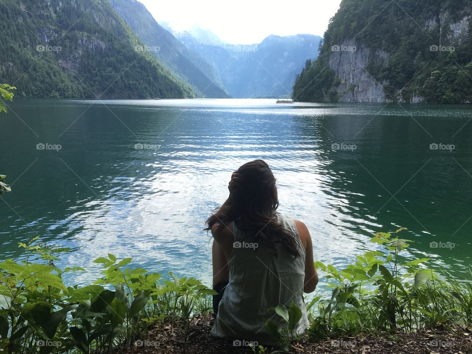 Looking out at this beautiful lake outside of Munich 