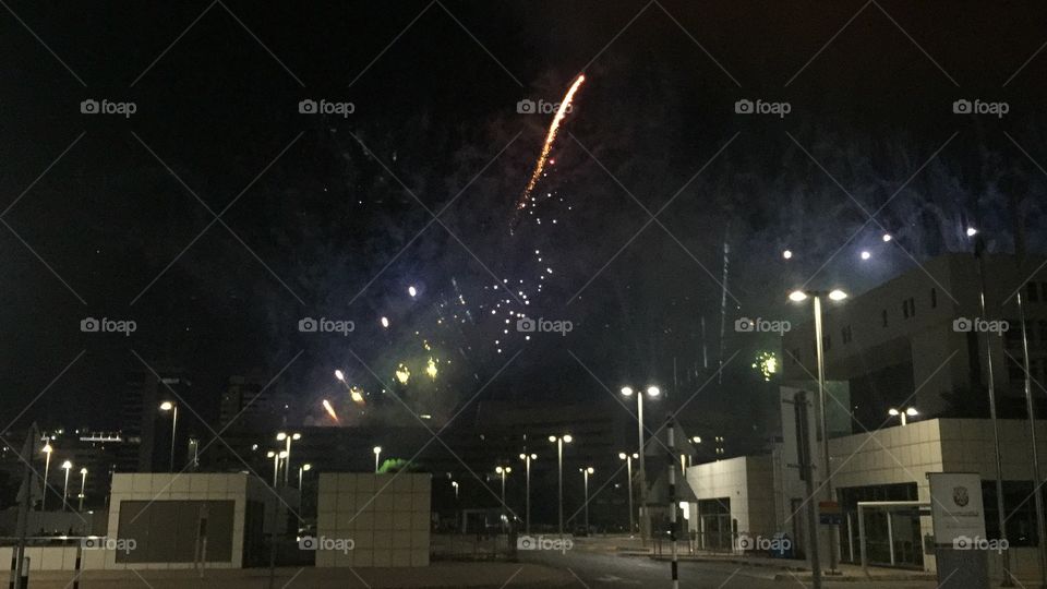 Fire Works at United Arab Emirates
