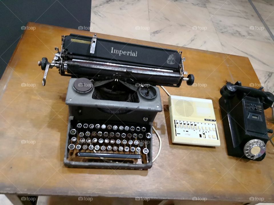 Old typewriter