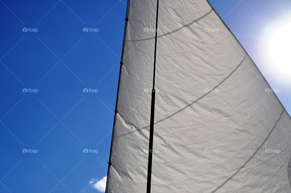 White sail