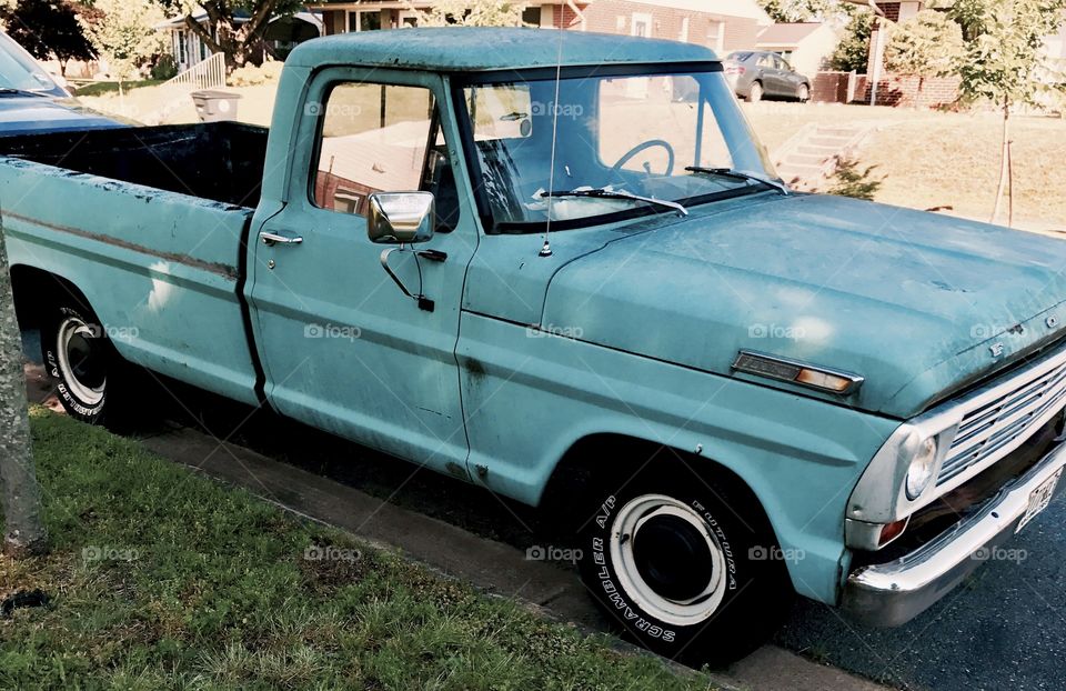 Old Green Pick-Up Truck