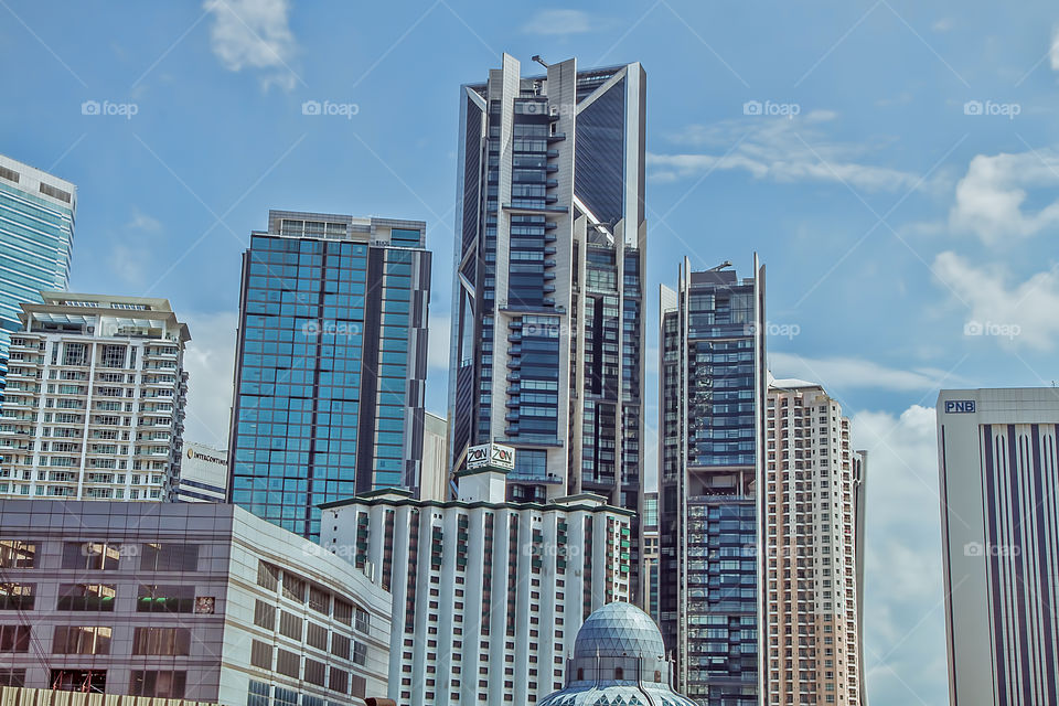 View of skyscrapers of malaysia