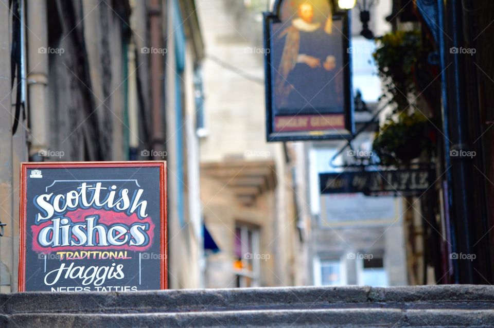 Scottish Dishes . Edinburgh 