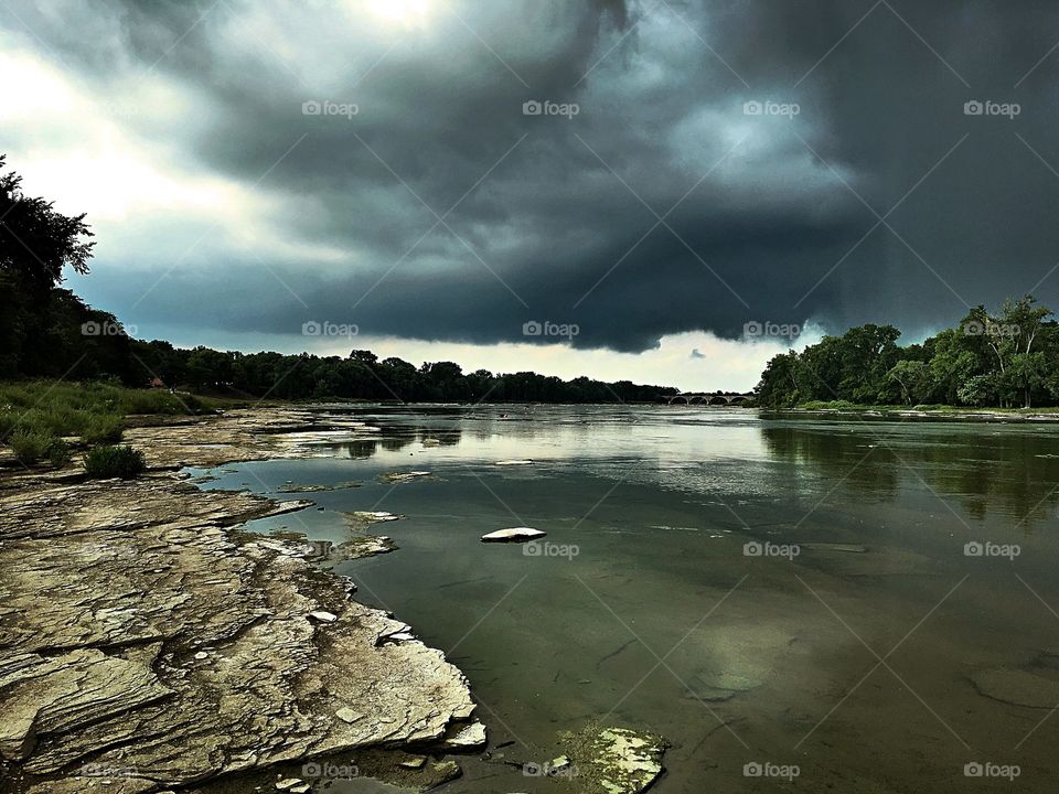 Storm over River