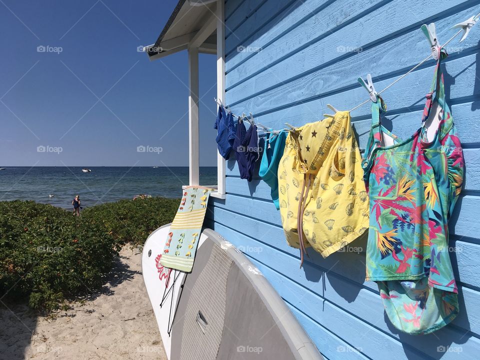 Summer vacation by the beach