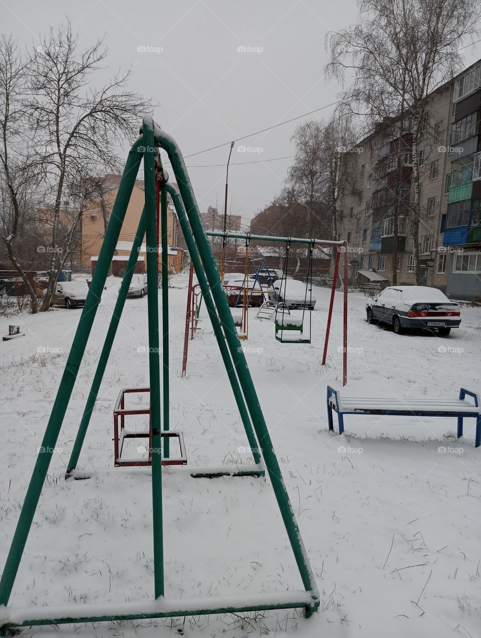 winter in a Russian city