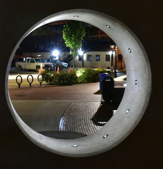 night time cement portal Brooks Urban City Dublin Ohio
