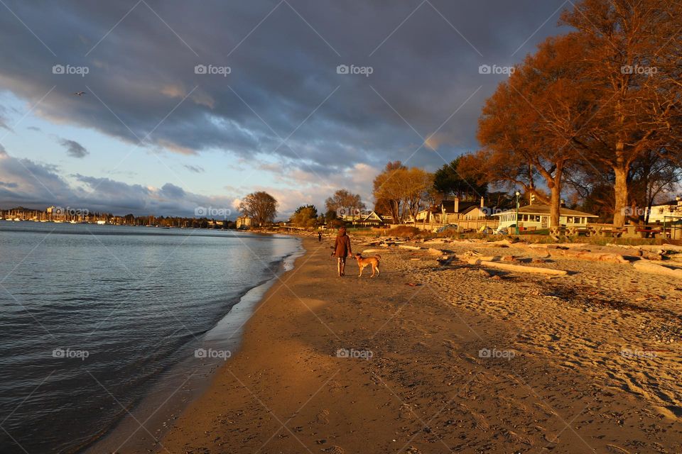 Early morning on the beach 