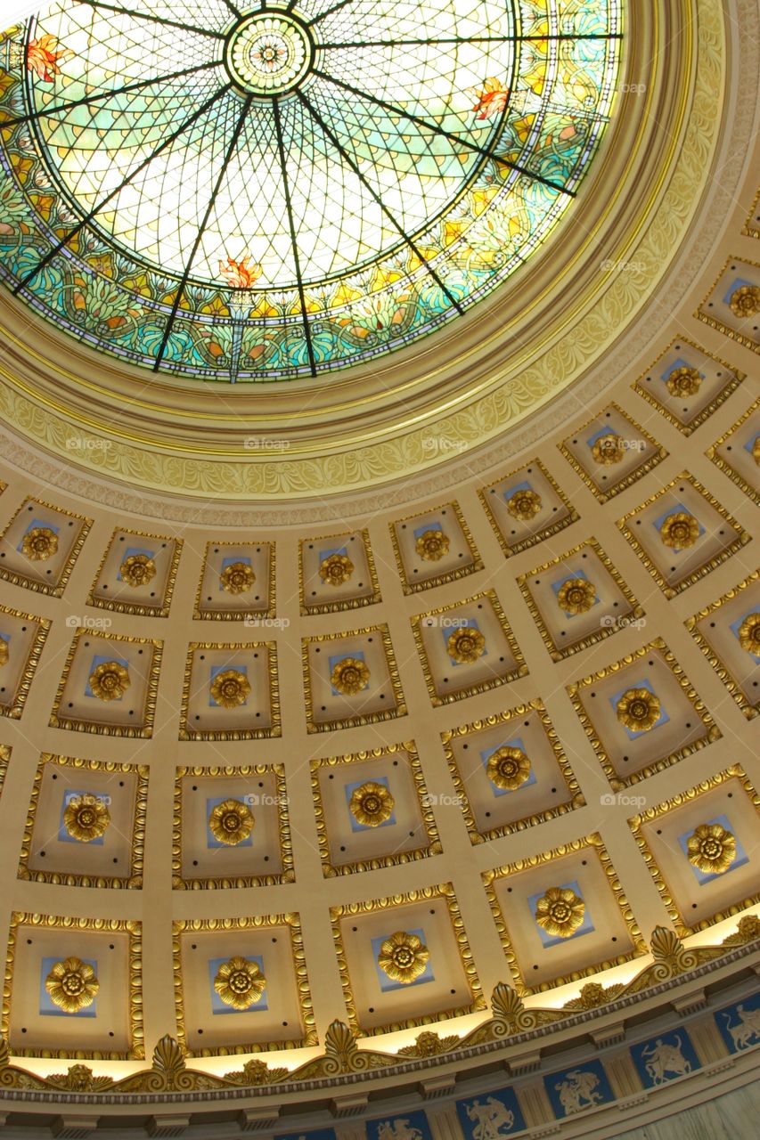 Low angle view of ceiling