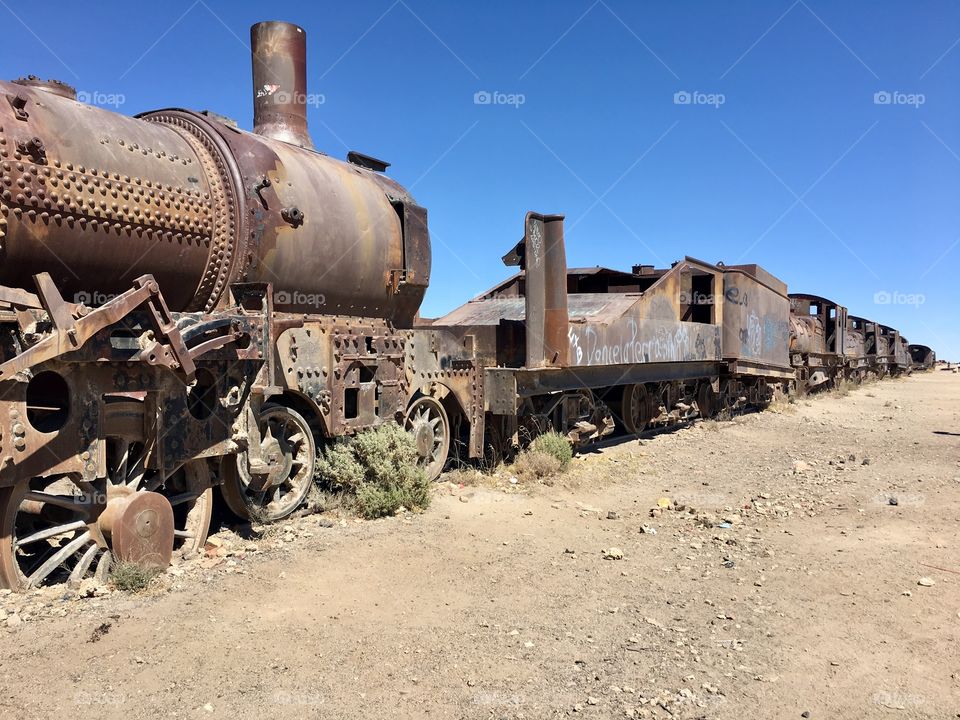 Abandoned Train Yard, Uyuni, Bolivia