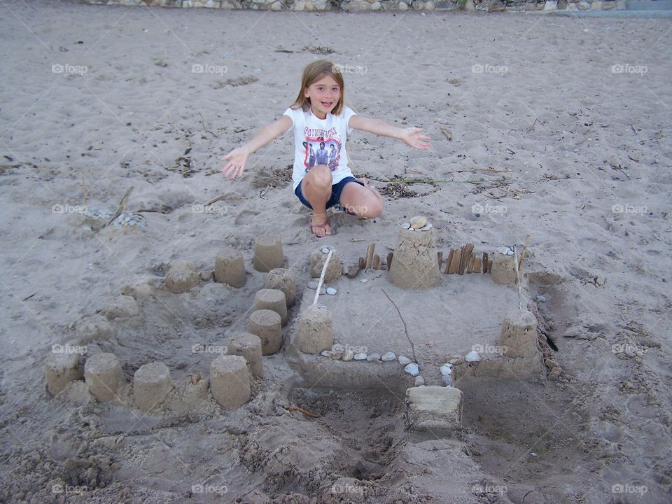 Sand Castle. So proud!