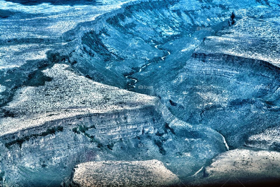 Flying over The Rift Valley, East Africa 