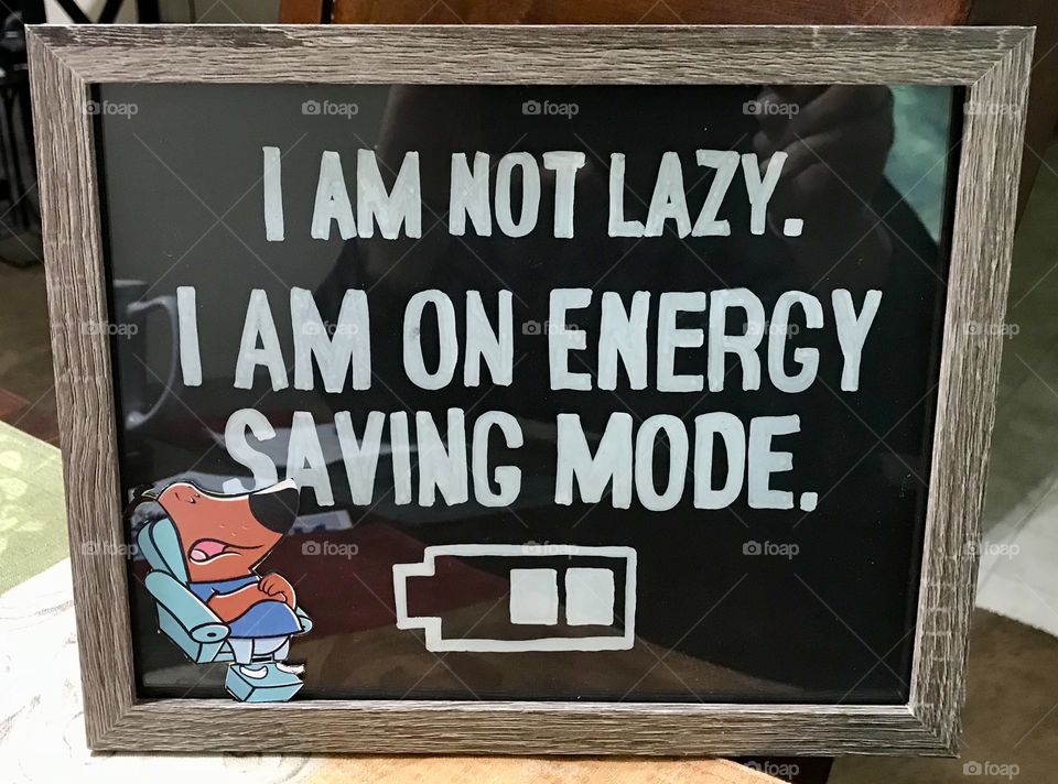 Lazy sign